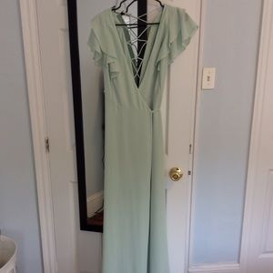 New Look Sea-foam, Wrap Maxi Dress